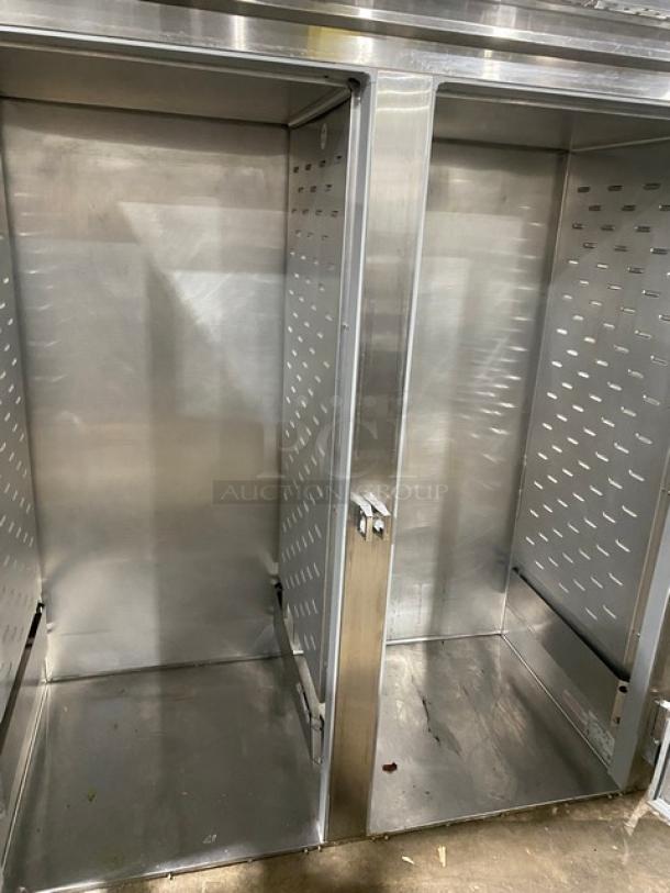 Continental Commercial Stainless Steel Solid 2 Door Double Section Roll-Through Refrigerator! Model: DL2RI-SA SN: 15765059! 115V 1 Phase! - Image 5 of 10