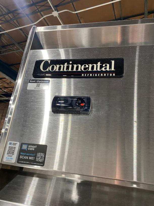 Continental Commercial Stainless Steel Solid 2 Door Double Section Roll-Through Refrigerator! Model: DL2RI-SA SN: 15765059! 115V 1 Phase! - Image 7 of 10