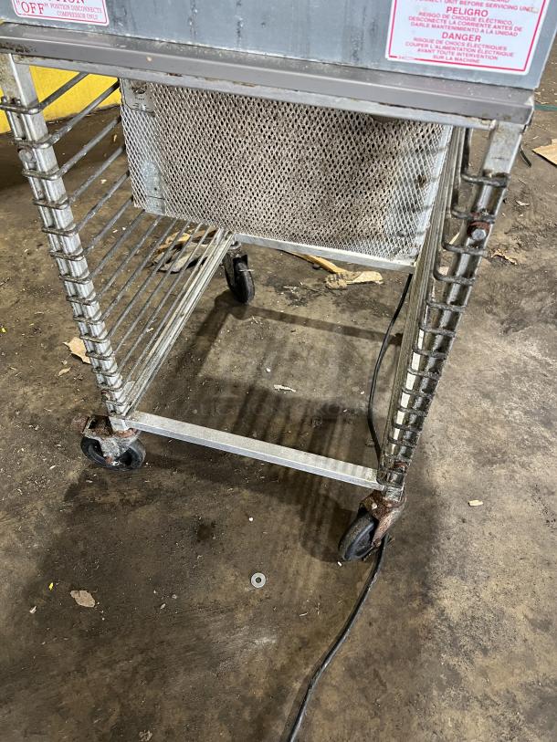Silver King Commercial Stainless Steel Electric Powered Drop-In Frozen Treats Merchandiser Freezer! With Lift-Open Lid! With Pan-Holding Equipment Cart! On Casters! - Image 3 of 6