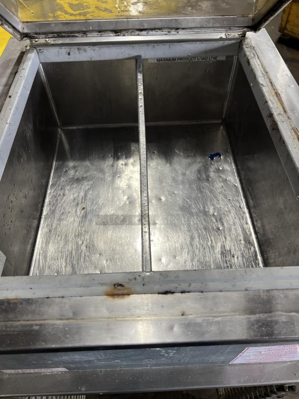 Silver King Commercial Stainless Steel Electric Powered Drop-In Frozen Treats Merchandiser Freezer! With Lift-Open Lid! With Pan-Holding Equipment Cart! On Casters! - Image 5 of 6