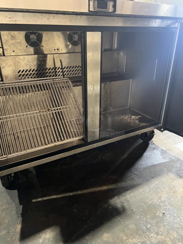 Migali Commercial Stainless Steel 2 Door Undercounter Worktop Freezer! With Poly Coated Wire Rack! Model: C-U48F SN: C-U48F04216042600920006! 115V 1 Phase! On Casters! - Image 6 of 8