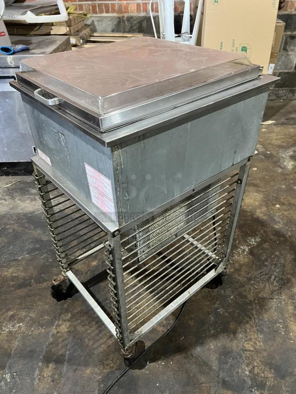Prince Castle/Silver King Commercial Stainless Steel Electric Powered Drop-In Frozen Treats Merchandiser Freezer! With Lift-Open Lid! With Pan-Holding Equipment Cart! Model: SKCTMDI/C1 SN: CLDP128962A! 115V! On Casters! - Image 2 of 8