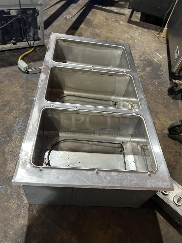 Duke Commercial Stainless Steel Electric Powered 3-Well Heated Drop-In Unit! With Control Panel! Model: ADI3E M SN:02063625! 120V 1 Phase! - Image 2 of 5