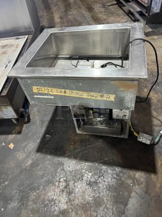 LTI TempestAir Series Commercial Stainless Steel Eletric Powered Refrigerated 2-Pan Drop-In Cold Food Well! Model: DI-2025TA SN: F15C48251L! 120V 1 Phase!