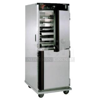 BRAND NEW! Cres-Cor Commercial Stainless Steel Solid Dutch Door Insulated Heated Holding/Proofing Cabinet! Model: H-137-UA-12D SN: ACD-J000653942-021! 120V 1 Phase! On Casters!