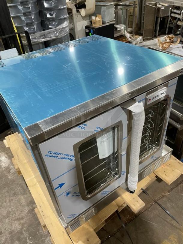 BRAND NEW! Garland Master-200 Series Commercial Stainless Steel Electric Powered Single Stack Convection Oven! With Thermostatic Controls! With Wired Oven Racks! Model: MCO-ES-10S SN: 2212100101287! 208V 1 Phase! With Legs! - Image 11 of 13