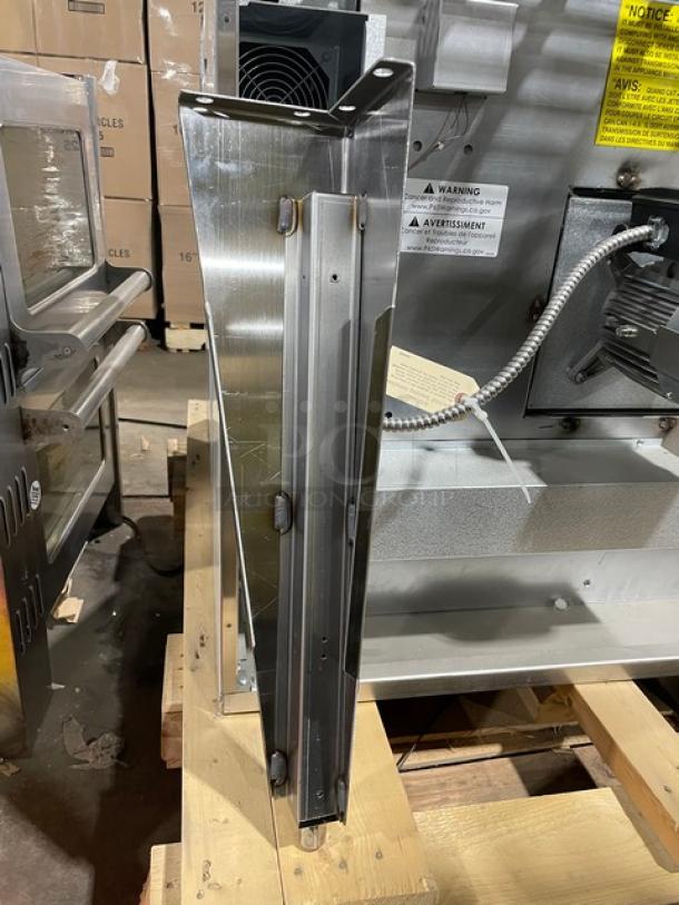 BRAND NEW! Garland Master-200 Series Commercial Stainless Steel Electric Powered Single Stack Convection Oven! With Thermostatic Controls! With Wired Oven Racks! Model: MCO-ES-10S SN: 2212100101287! 208V 1 Phase! With Legs! - Image 12 of 13