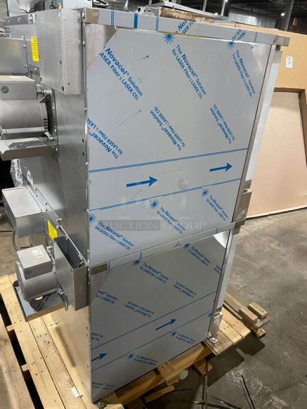 BRAND NEW! Southbend SilverStar SL-Series Commercial Stainless Steel Electric Powered Double Stacked Convection Oven! With Thermostatic Controls! With Wired Oven Racks! Model: SLES/20SC SN:23G95905! 208V 3 Phase! With Legs! 2X Your Bid Makes One Unit! - Image 6 of 13