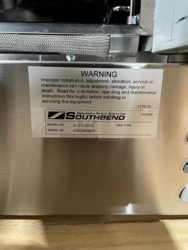 BRAND NEW! Southbend SilverStar SL-Series Commercial Stainless Steel Electric Powered Double Stacked Convection Oven! With Thermostatic Controls! With Wired Oven Racks! Model: SLES/20SC SN:23G95905! 208V 3 Phase! With Legs! 2X Your Bid Makes One Unit! - Image 10 of 13