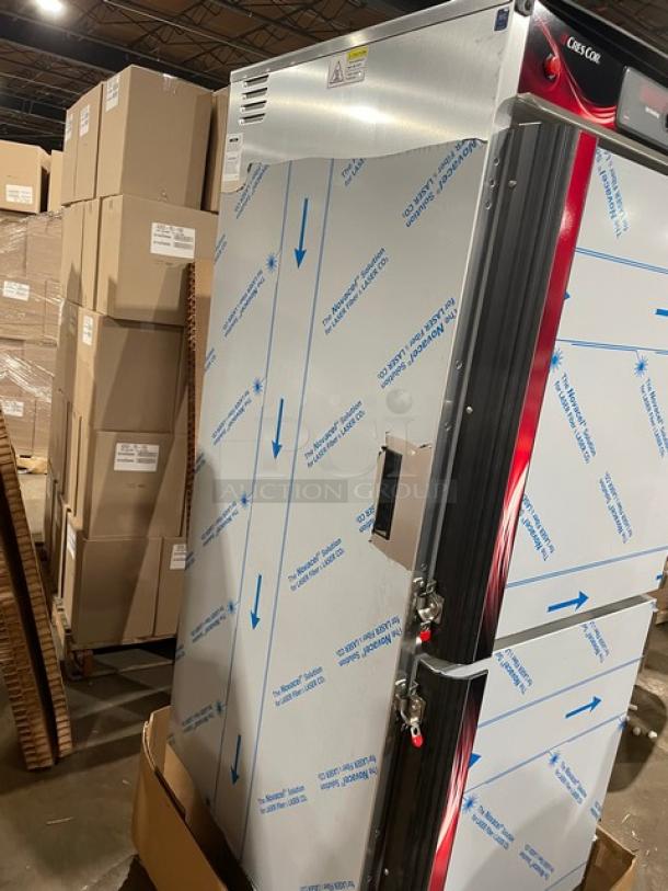 BRAND NEW! Cres-Cor Commercial Stainless Steel Solid Dutch Door Insulated Heated Holding/Proofing Cabinet! Model: H-137-UA-12D SN: ACD-J000653942-011! 120V 1 Phase! On Casters! - Image 6 of 12