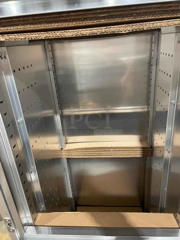 BRAND NEW! Cres-Cor Commercial Stainless Steel Solid Dutch Door Insulated Heated Holding/Proofing Cabinet! Model: H-137-UA-12D SN: ACD-J000653942-011! 120V 1 Phase! On Casters! - Image 10 of 12