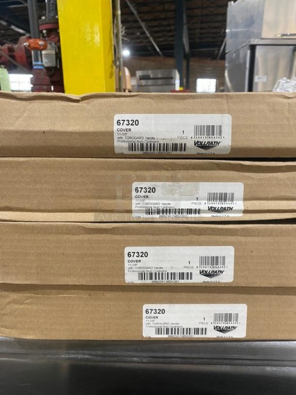BRAND NEW! Vollrath Wear-Ever Series Commercial Aluminum 11-5/8" Round Flat Cover! With Torogard Dipped Handle! Model: 67320! 4X Your Bid! - Image 4 of 5