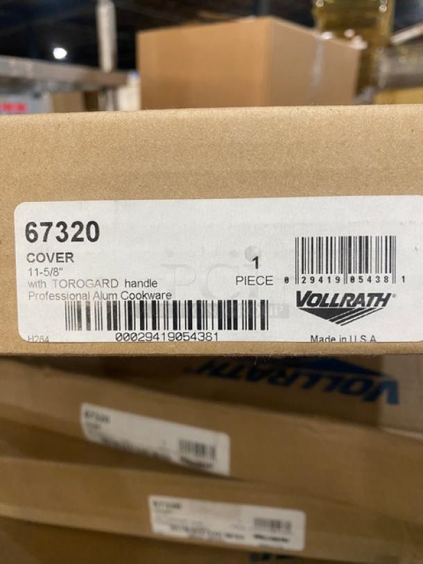 BRAND NEW! Vollrath Wear-Ever Series Commercial Aluminum 11-5/8" Round Flat Cover! With Torogard Dipped Handle! Model: 67320! 4X Your Bid! - Image 5 of 5