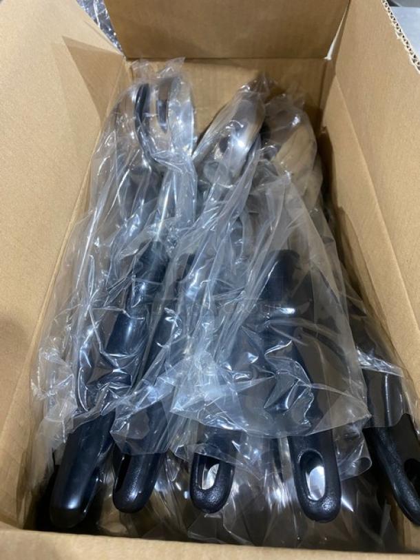 BRAND NEW! Vollrath Jacob's Pride Series Commercial Stainless Steel 5 Oz. Oval Food Portioner/Spoodle Utensil! With Black Grip Handle! 12 Per Case! Model: 6412520! ALL ONE MONEY! - Image 3 of 5