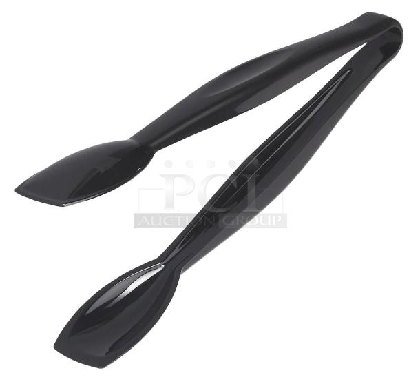 BRAND NEW! Cambro Commercial Heat-Resistant Black 9" Easy-Grasp Lugano Serving/Utility Tongs! 12 Per Case! Model: TGG9110! ALL ONE MONEY! - Image 1 of 4