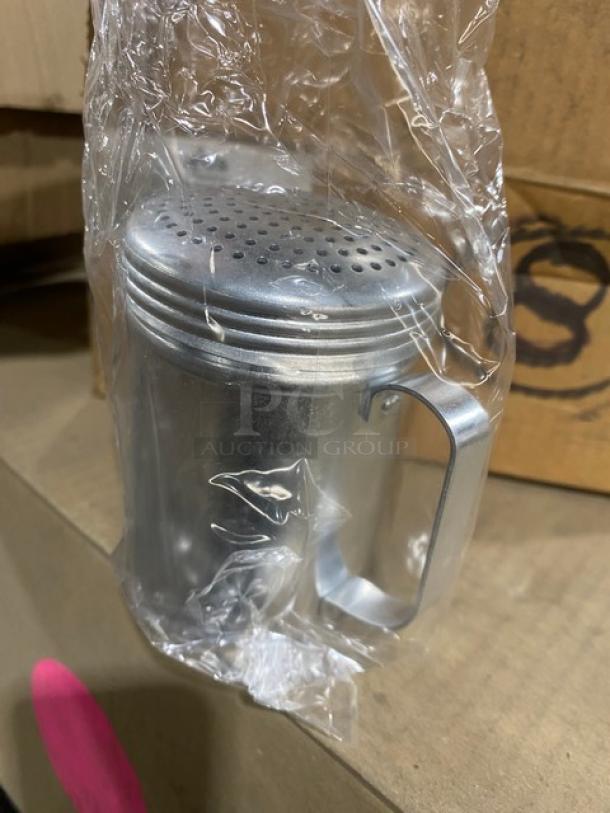 BRAND NEW! Update International Commercial Aluminum 9 Oz. Dredge/Spice Shaker! With Handle! 8 Per Case! Model: DR-AL! ALL ONE MONEY! - Image 3 of 6