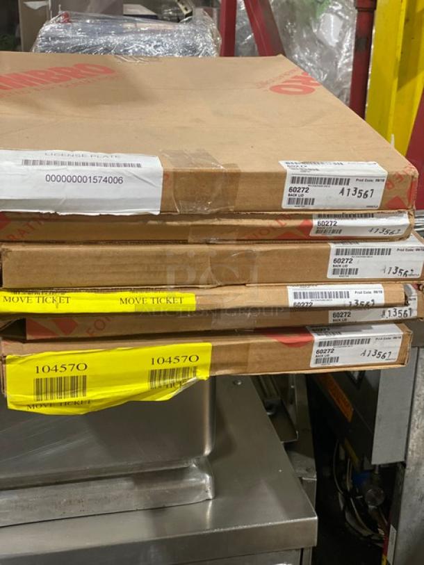 BRAND NEW! Cambro Commercial Clear Rectangular Replacement Back Lid! Accommodates IBS37 Ingredient Bin! Model: 60272! 6X Your Bid! - Image 3 of 4