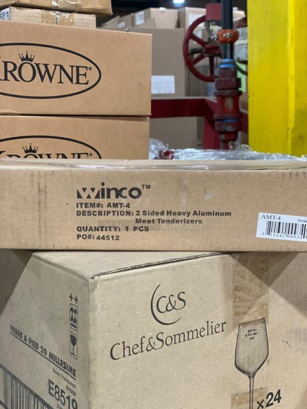 BRAND NEW! Winco Commercial Aluminum Heavy Duty 2-Sided Meat Tenderizer! Model: AMT-4! 3X Your Bid! - Image 2 of 7