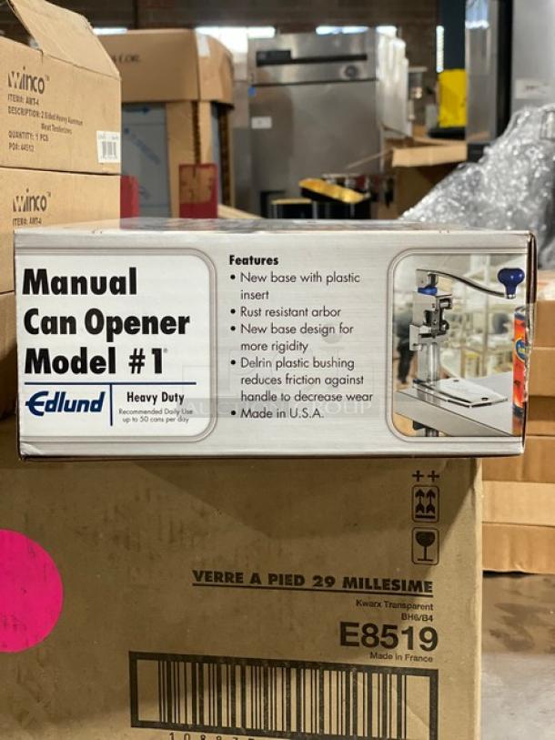 BRAND NEW! Edlund Commercial Heavy Duty "Old Reliable" Manual Can Opener! With Steel Plated Base! Model: 11100! - Image 3 of 4