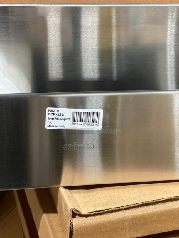 BRAND NEW! Winco Commercial Stainless Steel Single Speed Rail! Model: SPR-22S! - Image 4 of 8