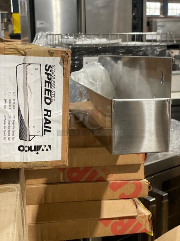 BRAND NEW! Winco Commercial Stainless Steel Single Speed Rail! Model: SPR-22S! - Image 7 of 8