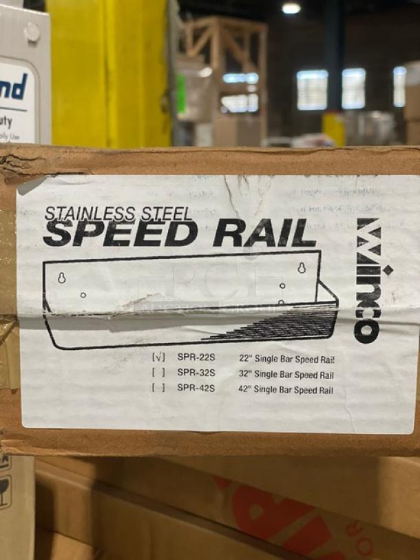 BRAND NEW! Winco Commercial Stainless Steel Single Speed Rail! Model: SPR-22S! - Image 8 of 8