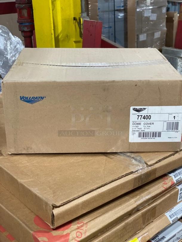 BRAND NEW! Vollrath Commercial Stainless Steel Full-Size Hinged Dome Style Hotel/Steam Table Pan Cover! Model: 77400! 3X Your Bid! - Image 2 of 9