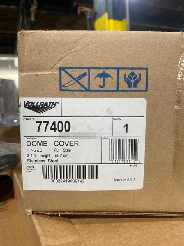 BRAND NEW! Vollrath Commercial Stainless Steel Full-Size Hinged Dome Style Hotel/Steam Table Pan Cover! Model: 77400! 3X Your Bid! - Image 8 of 9