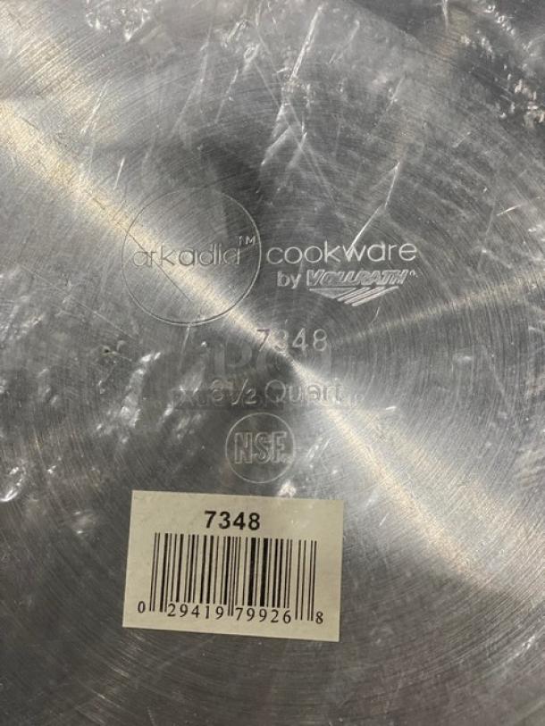 BRAND NEW! Vollrath Arkadia Series Commercial Tapered Aluminum 8.5 Qt. Saucepan! Model: 7348! - Image 5 of 5
