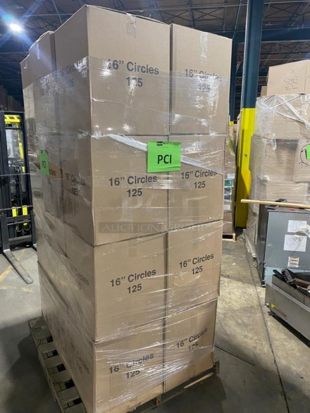 BRAND NEW! FULL PALLET! R3 Redistribution Commercial White Cardboard 16" Round Cake Boards! ALL NEW IN THE BOX! 24X Your Bid! - Image 4 of 8
