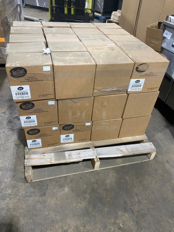 BRAND NEW! FULL PALLET! Tablecraft Commercial Clear High Density 12 Oz. Wide Mouth Squeeze Bottles! Model: 11253CHD01! 60X Your Bid! - Image 3 of 10
