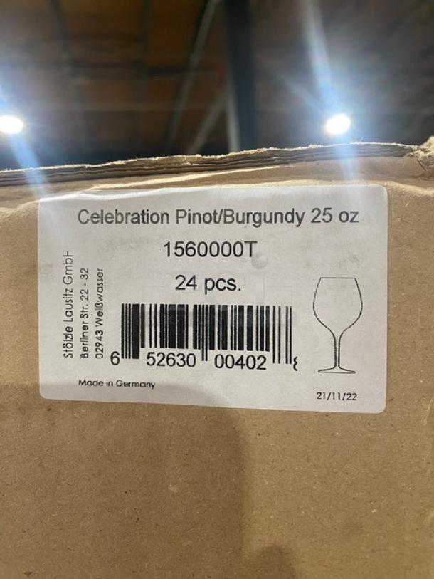 BRAND NEW! FULL PALLET! Rak Porcelain Commercial Clear 25 Oz. Celebration Pinot/Burgundy Wine Glasses! Model: 1560000T! 20X Your Bid! - Image 5 of 7