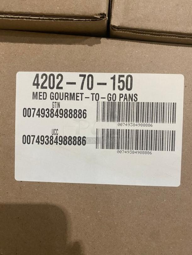 BRAND NEW! FULL PALLET! Handi-Foil Commercial Black/Gold Medium Sized Gourmet-To-Go Food Containers! Model: 4202-70-150! 55X Your Bid! - Image 5 of 8