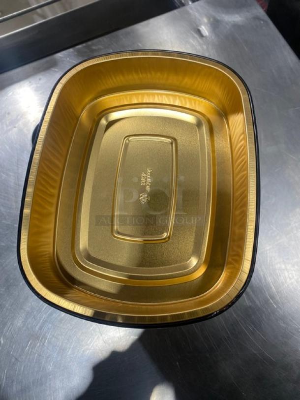 BRAND NEW! FULL PALLET! Handi-Foil Commercial Black/Gold Medium Sized Gourmet-To-Go Food Containers! Model: 4202-70-150! 45X Your Bid! - Image 8 of 9