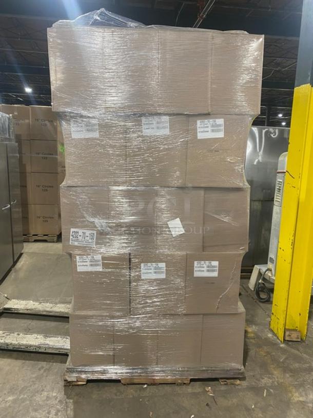 BRAND NEW! FULL PALLET! Handi-Foil Commercial Black/Gold Medium Sized Gourmet-To-Go Food Containers! Model: 4202-70-150! 55X Your Bid! - Image 1 of 12