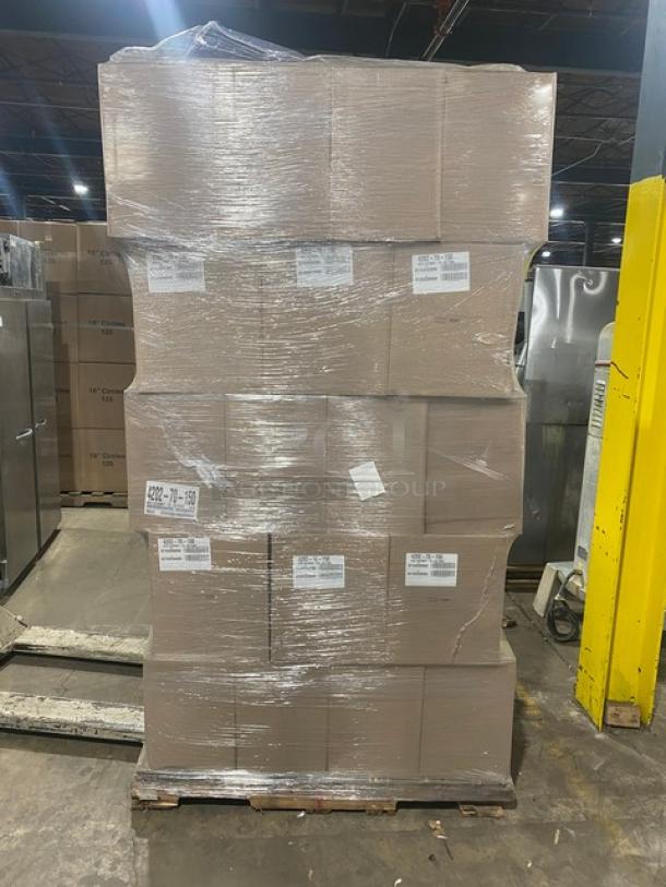BRAND NEW! FULL PALLET! Handi-Foil Commercial Black/Gold Medium Sized Gourmet-To-Go Food Containers! Model: 4202-70-150! 55X Your Bid! - Image 2 of 12