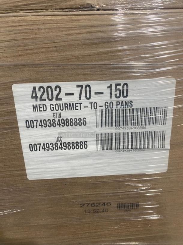 BRAND NEW! FULL PALLET! Handi-Foil Commercial Black/Gold Medium Sized Gourmet-To-Go Food Containers! Model: 4202-70-150! 55X Your Bid! - Image 6 of 12