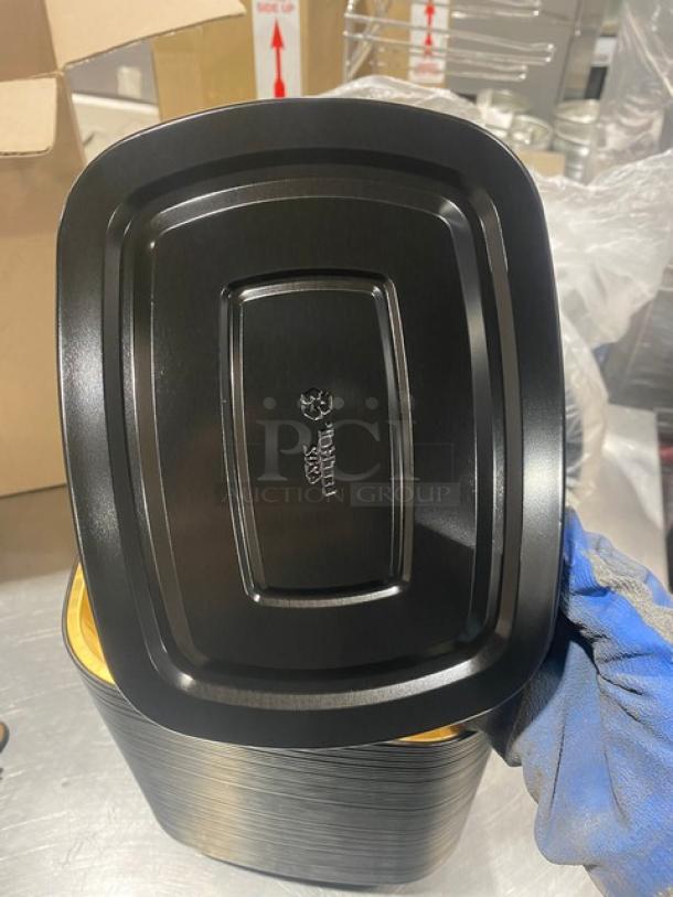 BRAND NEW! FULL PALLET! Handi-Foil Commercial Black/Gold Medium Sized Gourmet-To-Go Food Containers! Model: 4202-70-150! 55X Your Bid! - Image 11 of 12