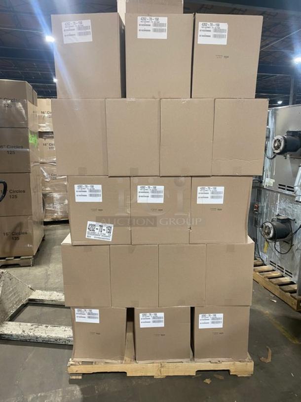 BRAND NEW! FULL PALLET! Handi-Foil Commercial Black/Gold Medium Sized Gourmet-To-Go Food Containers! Model: 4202-70-150! 56X Your Bid! - Image 1 of 11