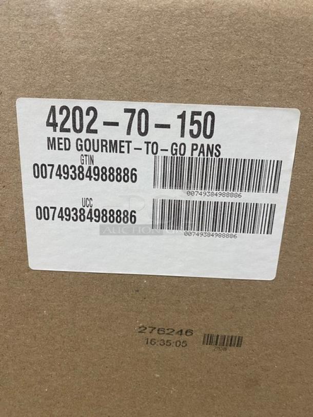 BRAND NEW! FULL PALLET! Handi-Foil Commercial Black/Gold Medium Sized Gourmet-To-Go Food Containers! Model: 4202-70-150! 56X Your Bid! - Image 5 of 11