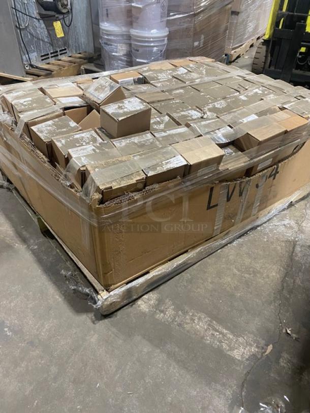 BRAND NEW! MIXED PALLET! C.A.C. China Commercial American White 5.5” Seville Plates! Model: SC-5! With Nemco Commercial Stainless Steel Clean Getaway Hands-Free/Foot Door Opener! Model: 69813! ALL ONE MONEY! - Image 3 of 8