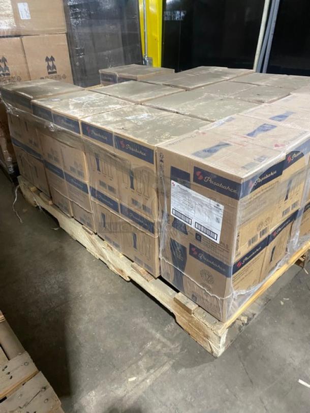 BRAND NEW! MIXED PALLET! Pasabahce Commercial Clear 14 Oz. Pilsner Beer Glass/Tumblers! Model: 42116! With C.A.C. China Commercial American White 5.5” Seville Plates! Model: SC-5! 56X Your Bid! - Image 2 of 8