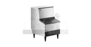NEW! Scratch-N-Dent! Hoshizaki Commercial Stainless Steel Electric Powered Air-Cooled Self Contained Undercounter Cresent Cube Ice Making Machine! With Built In 80 Lb. Storage Bin! With Top-Hinged Easy Lift Style Access! Model: KM-231BAJ SN: N14821J! 115V 1 Phase! - Item #1176045