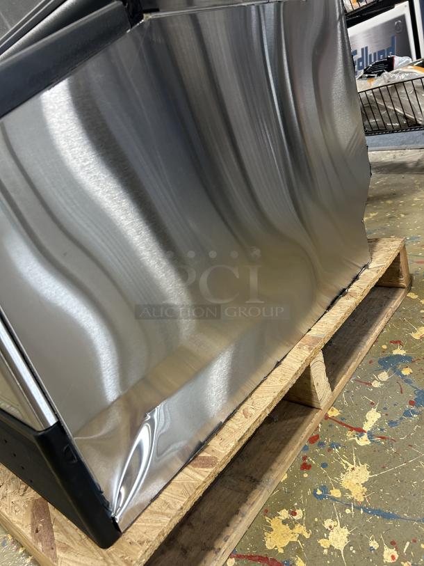 NEW! Scratch-N-Dent! Hoshizaki Commercial Stainless Steel Electric Powered Air-Cooled Self Contained Undercounter Cresent Cube Ice Making Machine! With Built In 80 Lb. Storage Bin! With Top-Hinged Easy Lift Style Access! Model: KM-231BAJ SN: N14821J! 115V 1 Phase! - Image 5 of 7