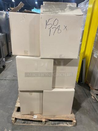 BRAND NEW! FULL PALLET! Rak Porcelain Commercial Clear 25 Oz. Celebration Pinot/Burgundy Wine Glasses! Model: 1560000T! 15X Your Bid!