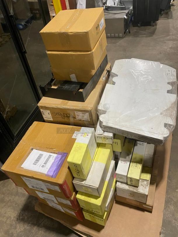 BRAND NEW! MIXED PALLET! Rak Porcelain Banquet Series Commercial Ivory White Porcelain 20.3 Oz. Stackable Salad Bowls! Model: BASB16! With R3 Redistribution Commercial White 10”x10”x5” Cake/Bakery Boxes! Model: J27B03! With Bon Chef Commercial Starlight Hot Stone/Stainless Steel 6 Qt. Cucina Induction Brazier Pot With Lid & Handles! Model: 60030STARLIGHT! With Steelite International Commercial White Porcelain 6 Qt. Rectangular Chafer Inserts! Model: WLWI55P! With Inno-Pak's Commercial Kraft Paperboard 8"x8"x2.5" Pie/Bakery Box! Model: 011000203-P! & More! 34X Your Bid! - Image 10 of 10