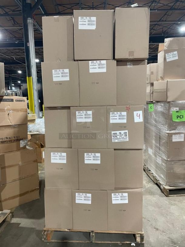 BRAND NEW! FULL PALLET! Handi-Foil Commercial Black/Gold Medium Sized Gourmet-To-Go Food Containers! Model: 4202-70-150! 55X Your Bid! - Image 1 of 9