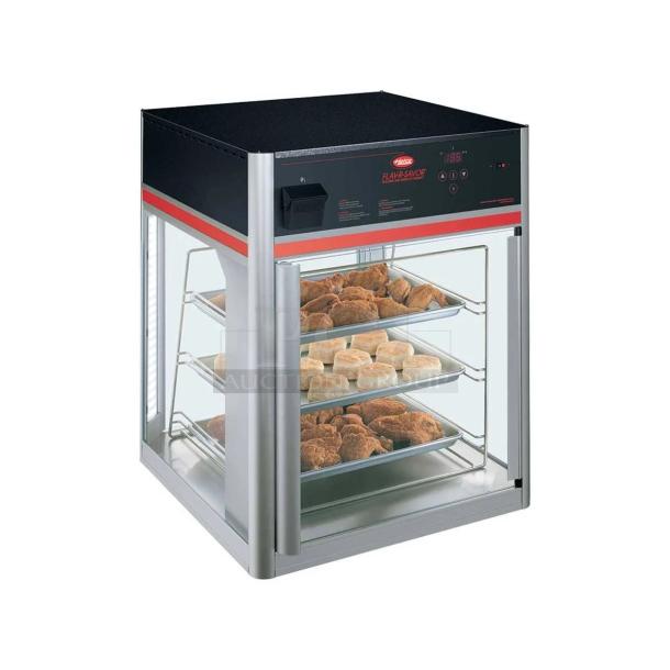 NEW! Hatco! 2023 Late Model! Flav-R-Savor Series Commercial Stainless Steel Electric Powered Countertop 3-Tier Humidified Heated Holding Display Cabinet/Showcase! Model: FSD-1X SN: 3749952334! 120V 1 Phase! - Image 1 of 5