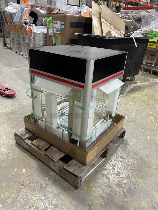 NEW! Hatco! 2023 Late Model! Flav-R-Savor Series Commercial Stainless Steel Electric Powered Countertop 3-Tier Humidified Heated Holding Display Cabinet/Showcase! Model: FSD-1X SN: 3749952334! 120V 1 Phase! - Image 3 of 5