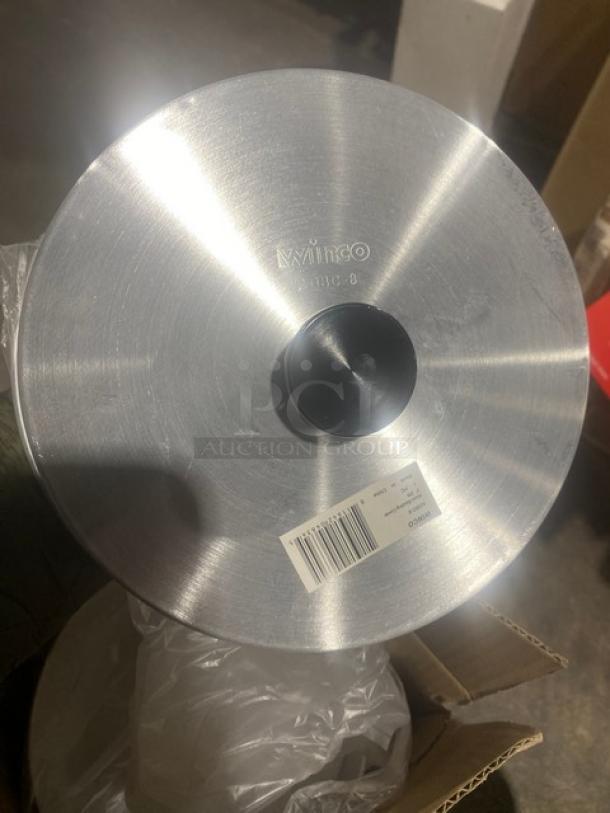 BRAND NEW! Winco Commercial Aluminum 8" Round Dome Style Basting Covers! 6/Case! Model: ADBC-8! - Image 4 of 6